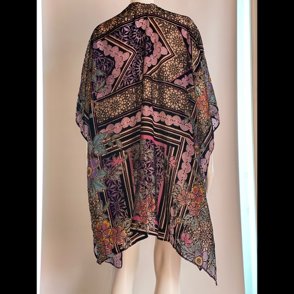 NWOT Anthropologie Multicolored Open Cardigan - Picture 2 of 6